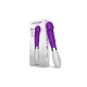 Latetobed ​​​​​​Louver Vibrador Silicone Roxo
