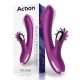 Action - No. 1 Silicone Vibrator with Rotating Wheel