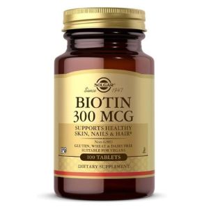 SOLGAR BIOTIN 300UG 100TABS