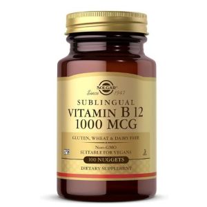 SOLGAR VIT.B-12 1000MCG 100COMP.SUBLINGUAL
