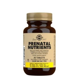 SOLGAR PRENATAL NUTRIENTS 120 TABS