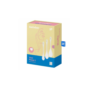 Satisfyer - Set 3 Bolas Suelo Pélvico Yoni Power 1 Blanco
