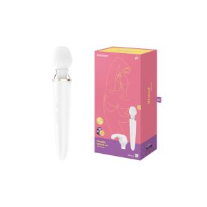 Satisfyer - Masajeador Double Wand-er con APP Blanco