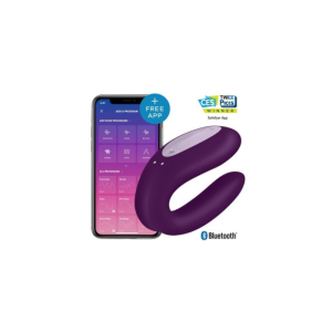Satisfyer - Vibrador para Parejas con APP Double Joy Violeta
