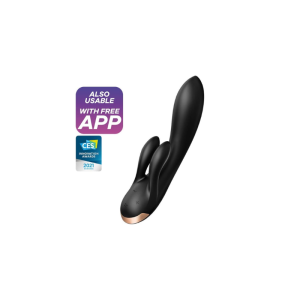 Satisfyer - Double Flex Vibrador Punto G 3 Motores Satisfyer APP Connect Negro