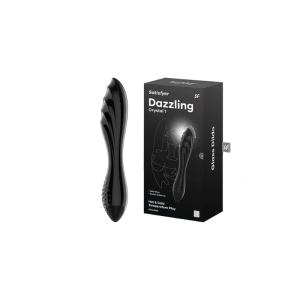 Satisfyer - Estimulador de Cristal Dazzling Crystal 1 Hot and Cold Negro