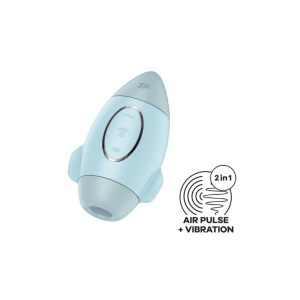 Satisfyer - Mission Control Succionador y Vibrador Azul