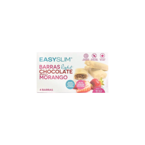 Easyslim Light White Chocolate and Strawberry Bars 4 Units