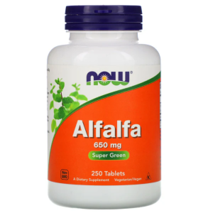 Now Alfalfa 650mg 250 Comp