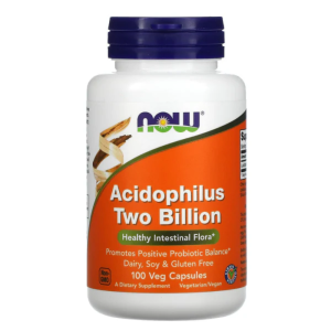 Now Acidophilus Two Billion 100 Veg Cáps