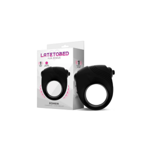 Anel Latetobed Romeri + Bala Vibratória Silicone Preto