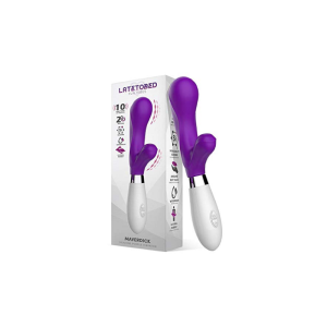 Latetobed ​​​​​​Maverdick Vibrador de Silicone Roxo