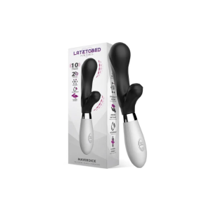 Latetobed ​​​​​​Maverdick Vibrador em Silicone Preto