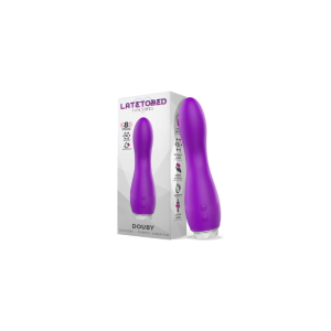Latetobed ​​​​​​Douby Vibrador de Silicone Roxo