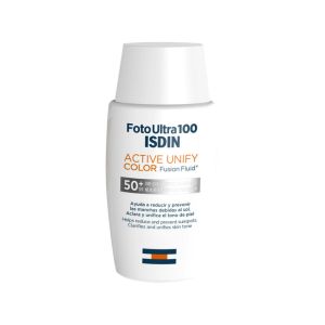 Isdin - Foto Ultra 100 Active Unify Color Fusion Fluid Fluído Solar com Cor SPF50+ 50ml