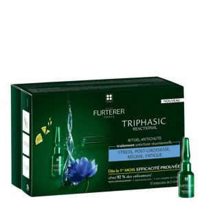 René Furterer - Triphasic Reactional Hair Loss Treatment 5ml x 12 ampoules